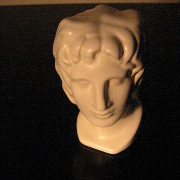Italian Ceramic Figure Head Bisque Pottery Bust - Picture 8 of 9